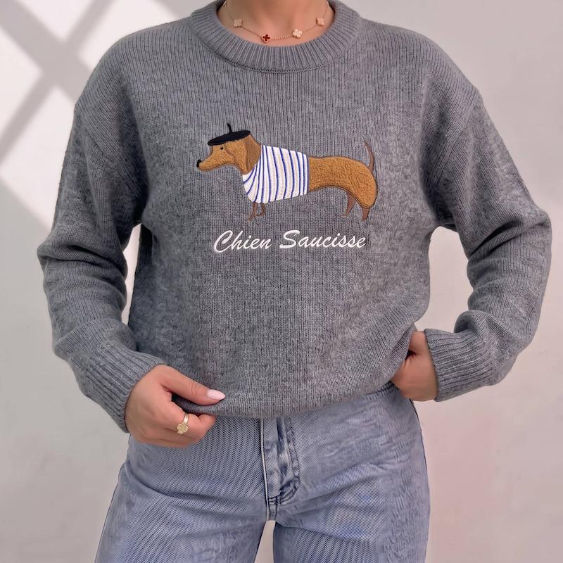 بافت موهر طرح Chien Saucisse