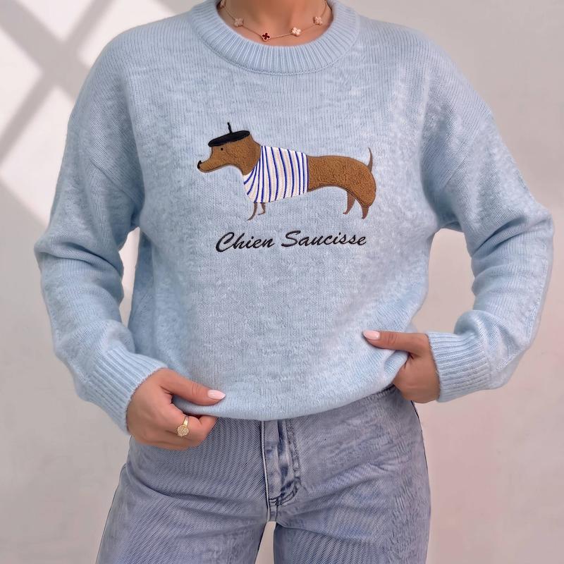 بافت موهر طرح Chien Saucisse