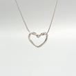 گردنبند زنانه طرح قلب پیچی و زنجیر ماری ترند
