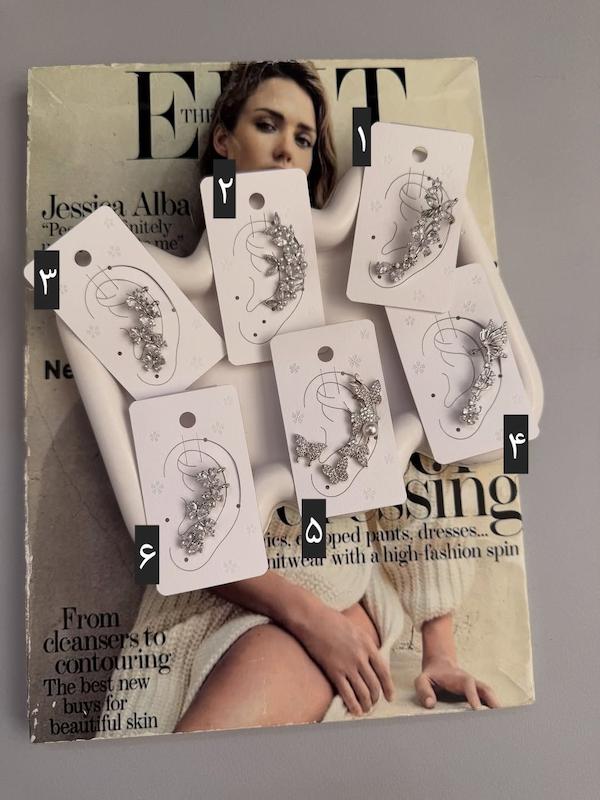 گوشواره ایرکاف زنانه نگین دار مجلسی لاکچری