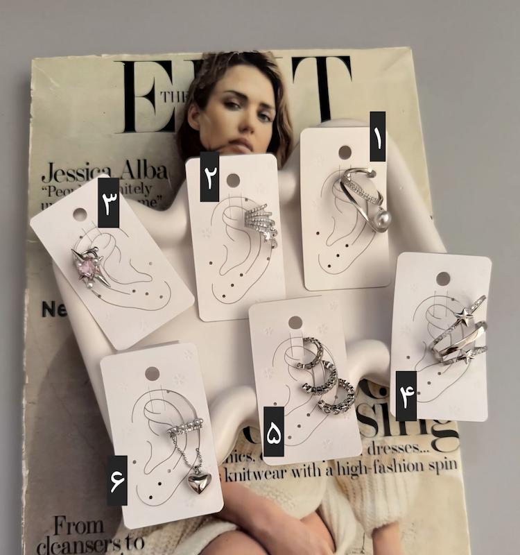 گوشواره ایرکاف زنانه نگین دار