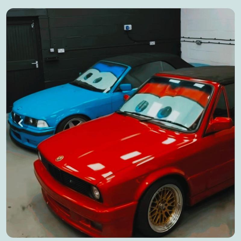 آفتابگیر خودرو طرح مک کوئین