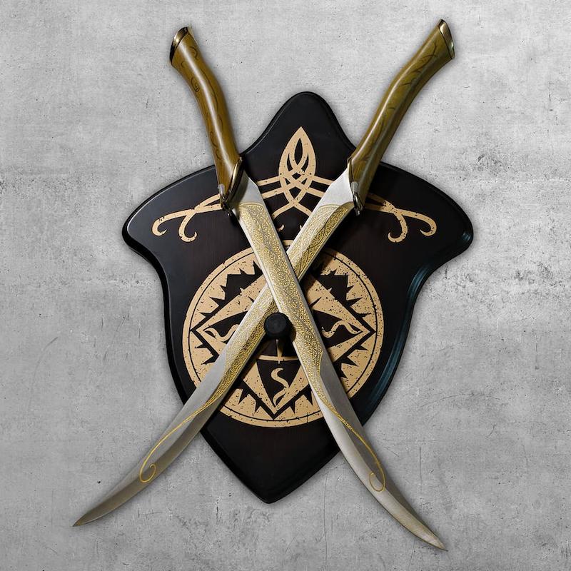 شمشیر فلزی دوتایی لگولاس فیلم ارباب حلقه ها 60 سانتی