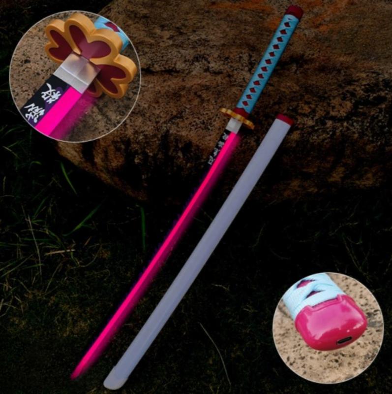 شمشیر میتسوری کانروجی انیمه شیطان کش ال ای دی دار