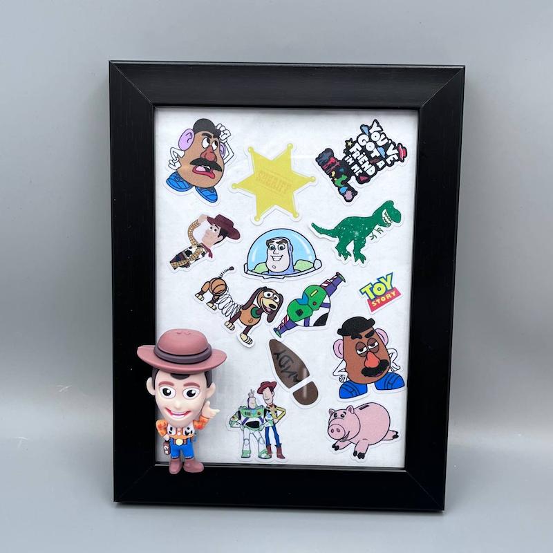 تابلو شیشه ای سه بعدی فیگور وودی داستان اسباب بازی ها 20 در 15