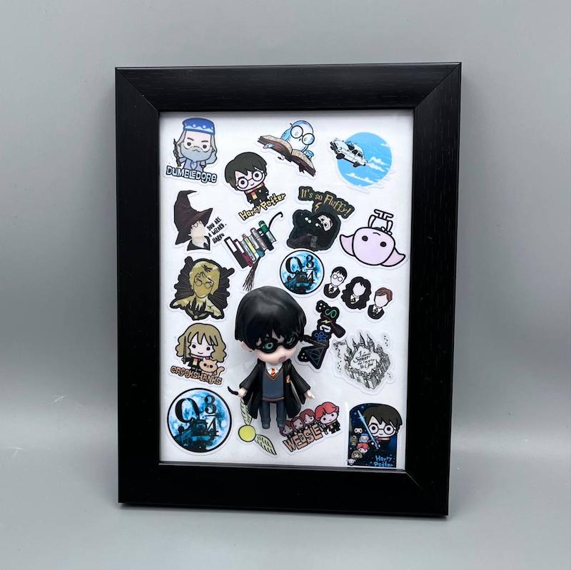 تابلو شیشه ای سه بعدی فیگور هری پاتر 20 در 15