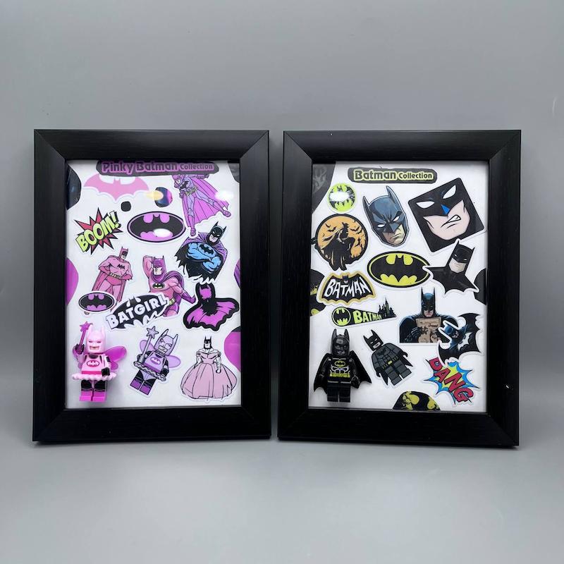 تابلو شیشه ای سه بعدی فیگور بتمن 20 در 15