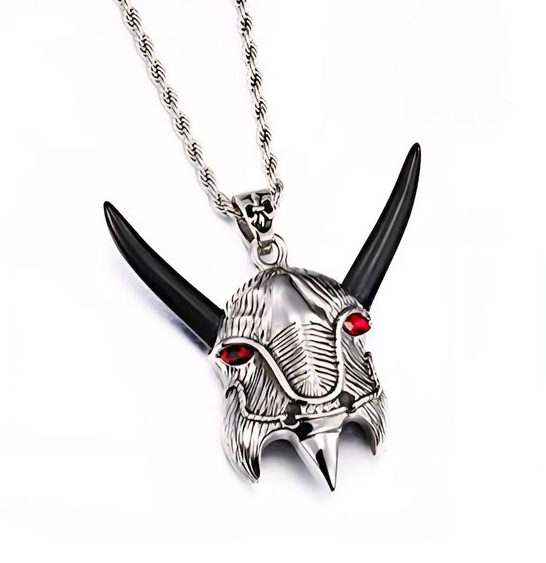 گردنبند مردانه ماسک گاو سیاه kalen-n-5