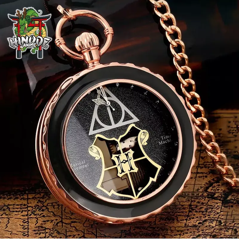 گردنبند ساعت موزیکال طرح یادگاران مرگ فیلم هری پاتر