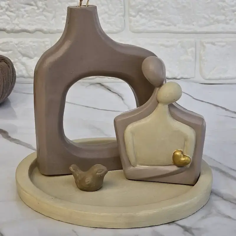 ست دکوری سنگی رومیزی طرح همدم