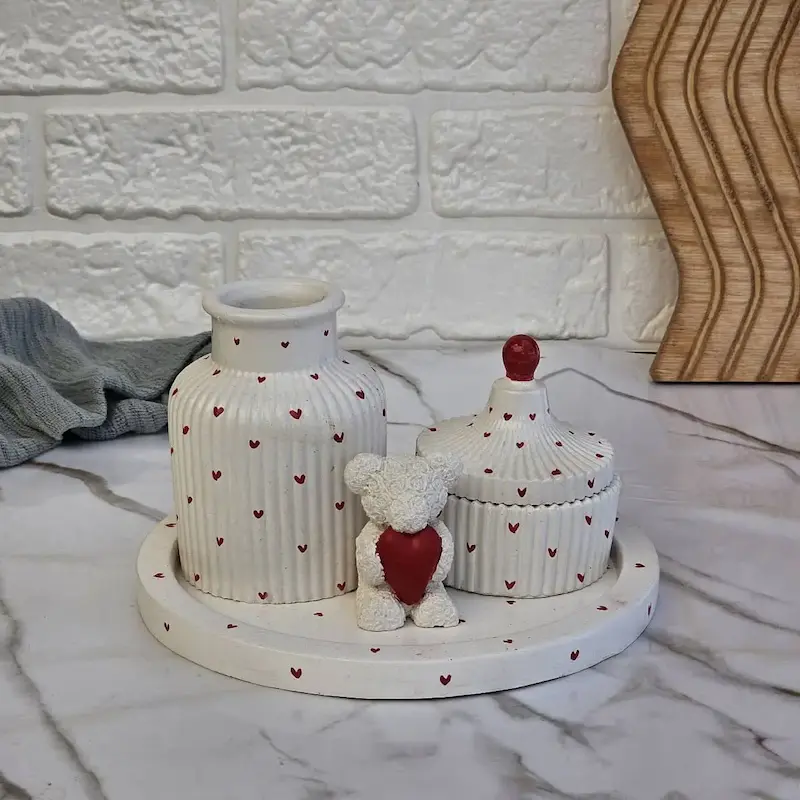 ست دکوری سنگی رومیزی طرح متفکر