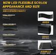 نمایشگر منعطف ال ای دی 37*9 سانتی متری خودرو