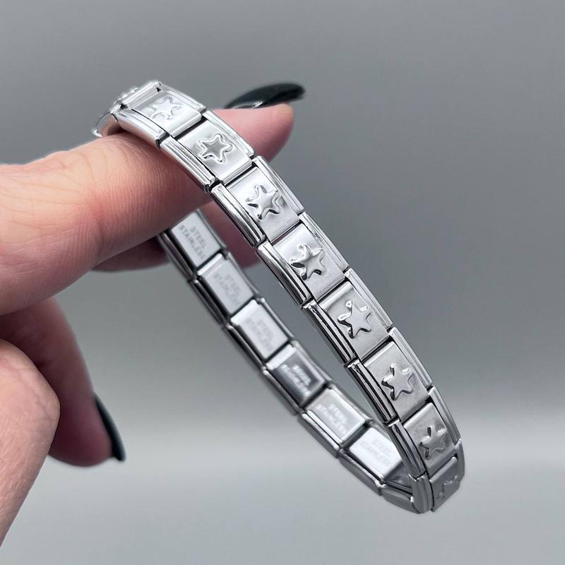 دستبند چارم ایتالیایی طرح ستاره لاکچری