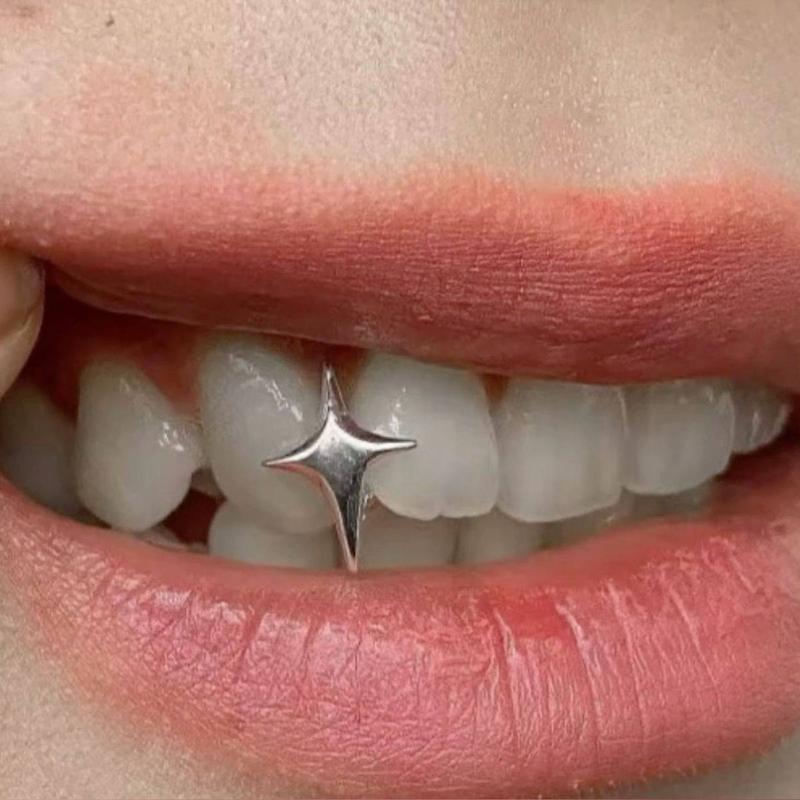 روکش دندان گریلز طرح ستاره تو پر مینیمال
