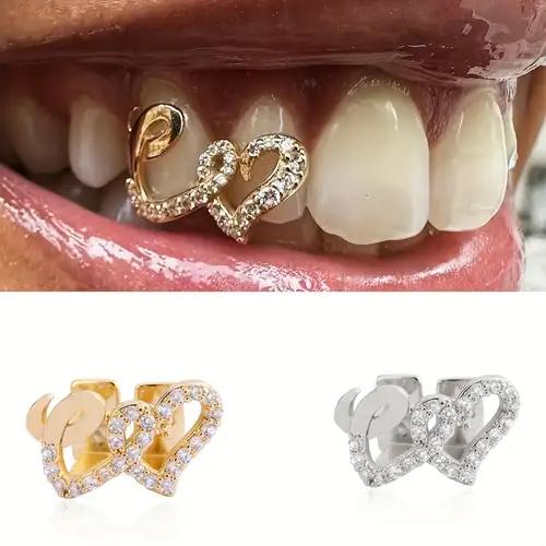 گریلز دندان طرح دو قلب گریلز هیپ هاپی