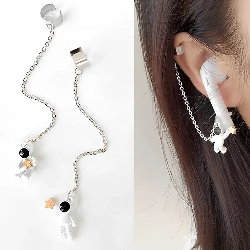 گوشواره نگهدارنده ایرپاد طرح فضانورد