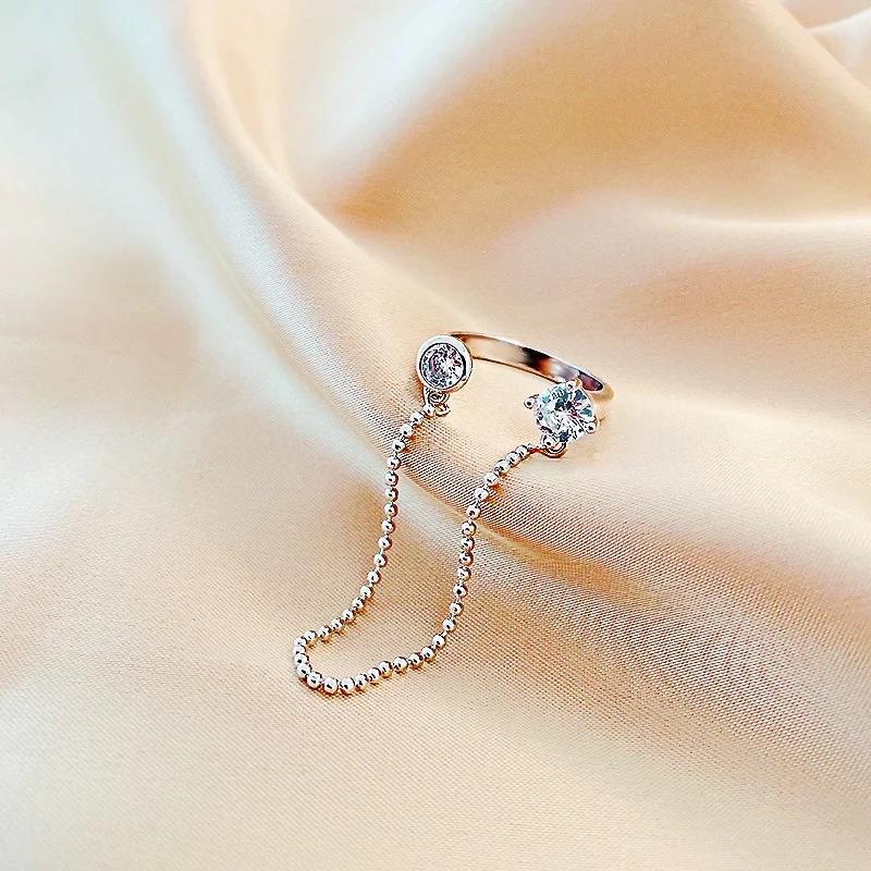 انگشتر زنانه لوکس زنجیردار