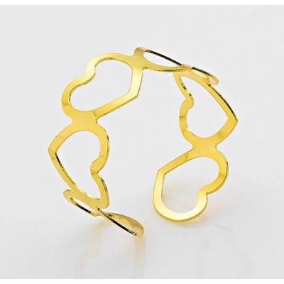 دستبند زنانه النگویی قلب کاریسا