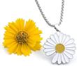 گردنبند زنانه طرح گل بابونه