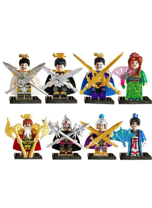 مینی فیگور طرح ژنرال های باستانی سه پادشاهی مجموعه 8 عددی