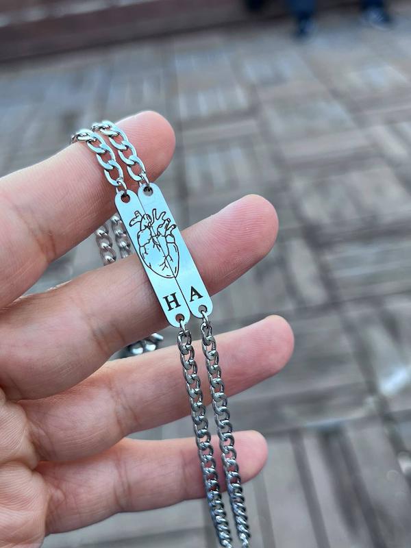 دستبند ست استیل حکاکی سفارشی