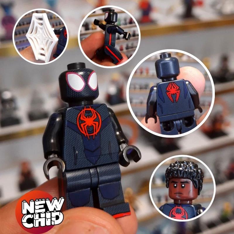 مینی فیگور اسپایدرمن مایلز مورالز ویژه با سر اضافی