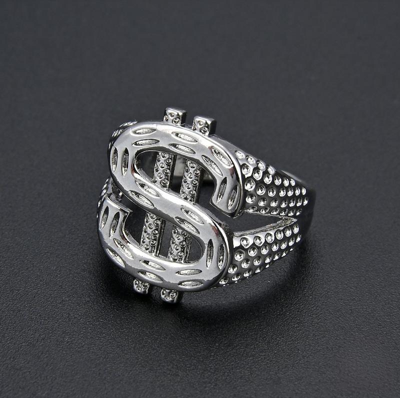 انگشتر هیپ هاپی طرح دلار