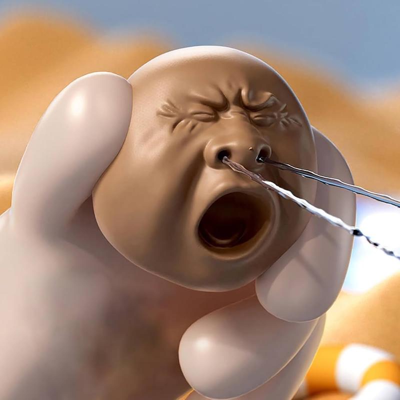 ابزار شوخی آب پاش طرح صورت خمیازه کش