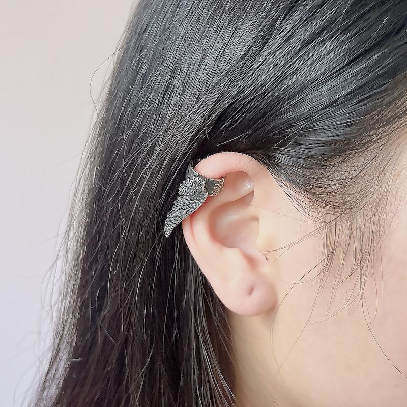 گوشواره ایرکاف استیل طرح بال فرشته لوکس