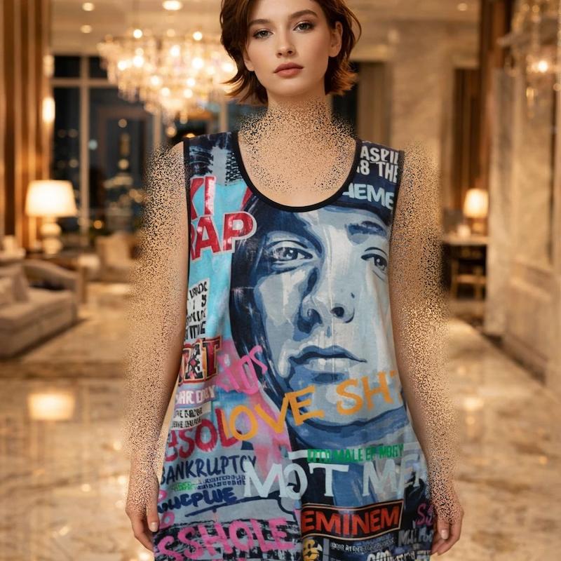 رکابی اسپرت طرح خواننده امینم EMINEM