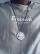 گردنبند پلاک امینم حکاکی اسم استیل تیتانیوم
