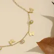 پابند زنانه استیل پروانه و نگین لوکس