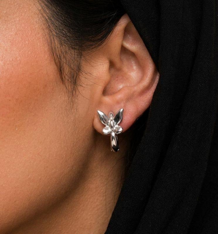 گوشواره زنانه طرح پروانه برند ژوپینگ اورجینال