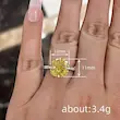 انگشتر زنانه طرح نگینی مربع لاکچری