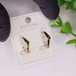 گوشواره زنانه ژوپینگ چند ضلعی پیچ خورده
