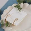 گوشواره زنانه حلقه ای لوکس برند ژوپینگ