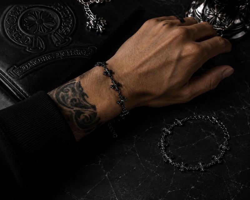 دستبند کروم هارتز مشکی | دستبند Chrome Hearts