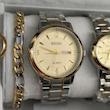 ست ساعت مردانه زنانه سیکو دستبند SEIKO دستبند استیل و حلقه