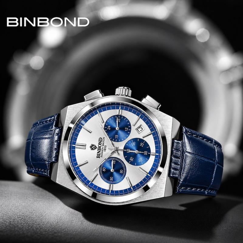 ساعت مردانه BIN BOND موتور کوارتز اوریجینال