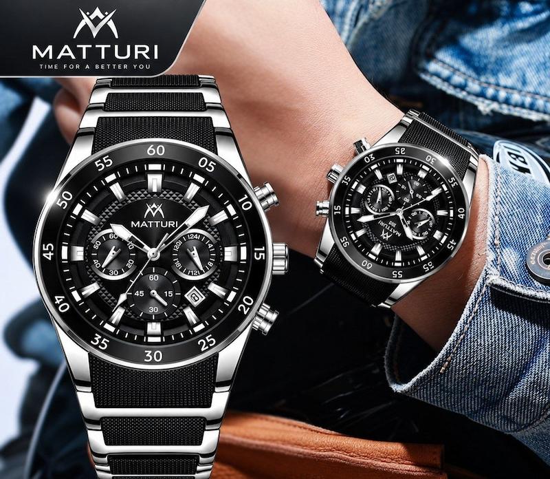 ساعت مردانه MATTURI متوری کرنوگراف اوریجینال