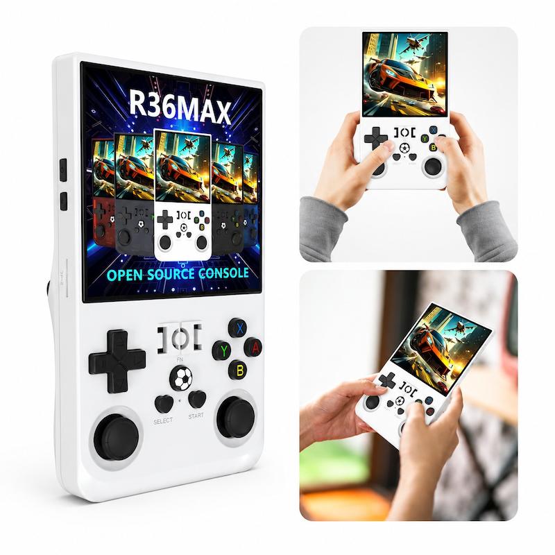 کنسول بازی دستی رترو مدل R36Max با صفحه نمایش IPS