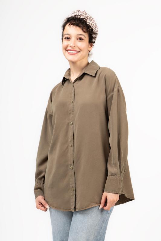 شومیز سیلک گردویی