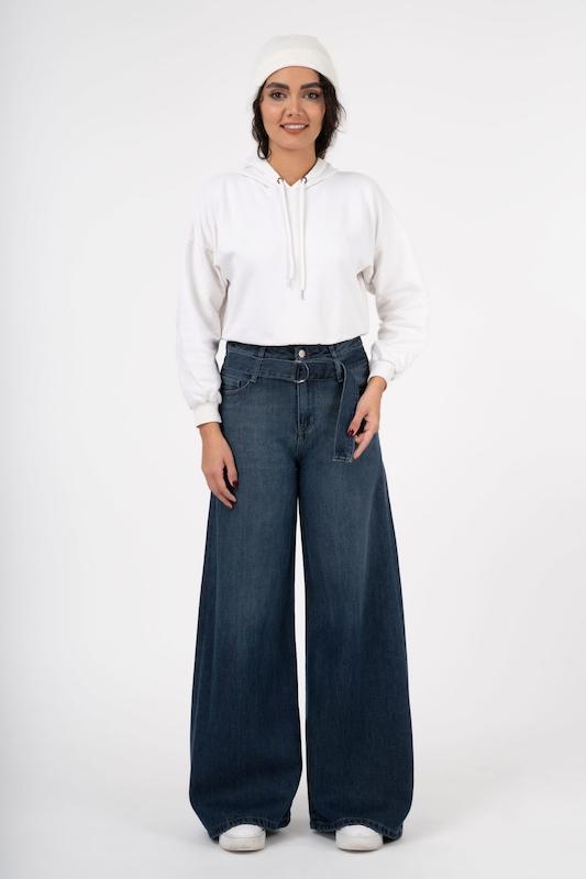 شلوار بگ کمر بند دار