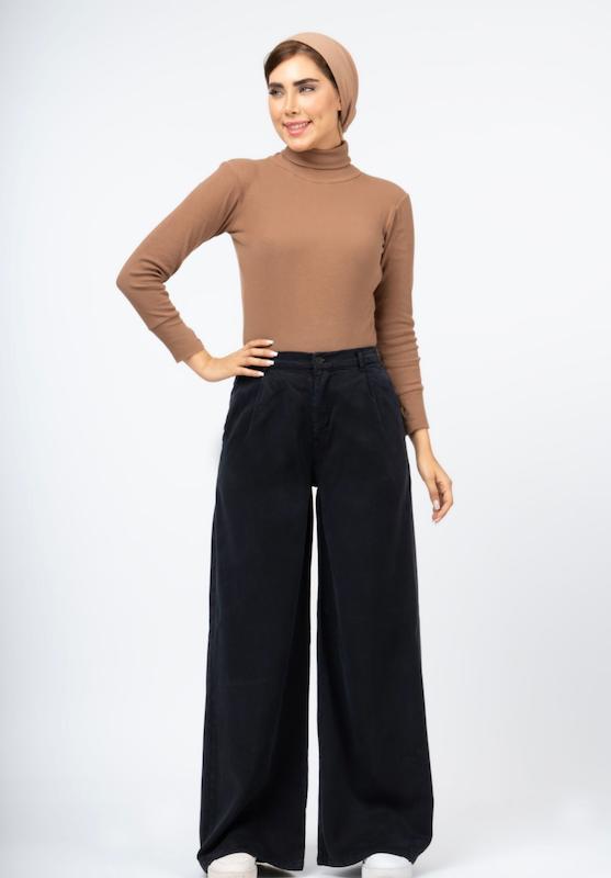 شلوار سیلک بگ پشت کش