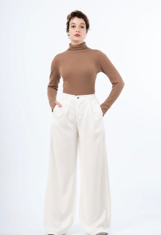 شلوار سیلک بگ پشت کش