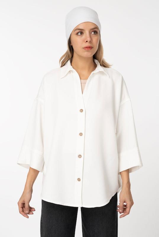 شومیز کتان وستا (Base) پایین هلال