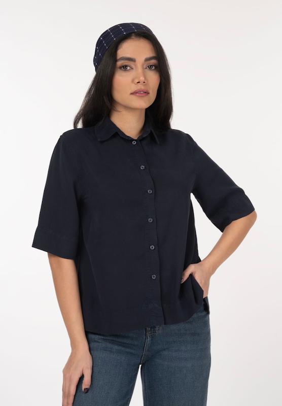 شومیز کتان (Kyra) آستین کوتاه