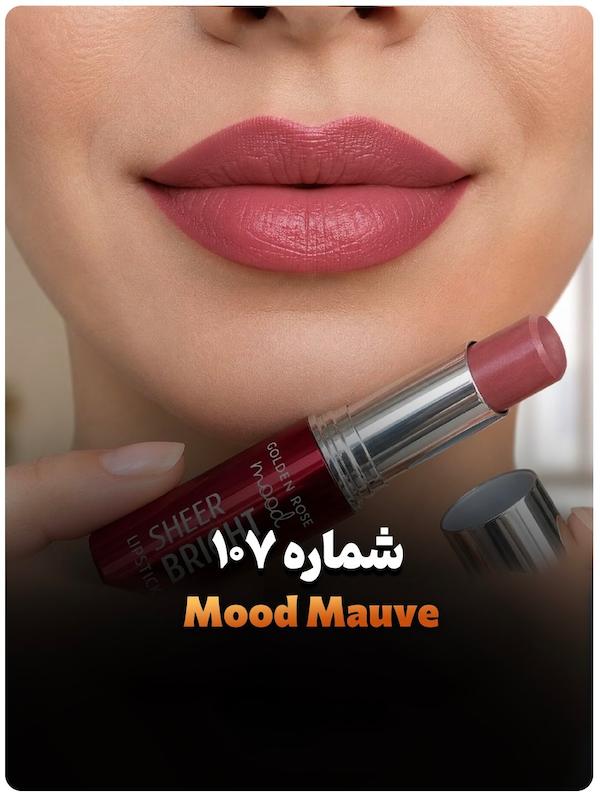 رژ لب جامد شییر برایت مود گلدن‌ رز107