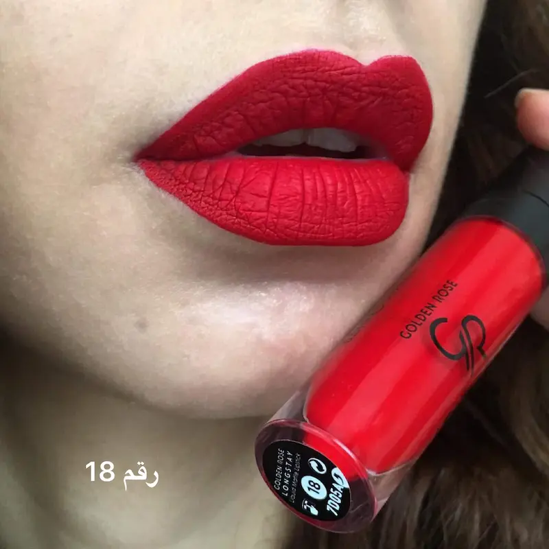 رژ لب مایع مات گلدن رز  شماره 18