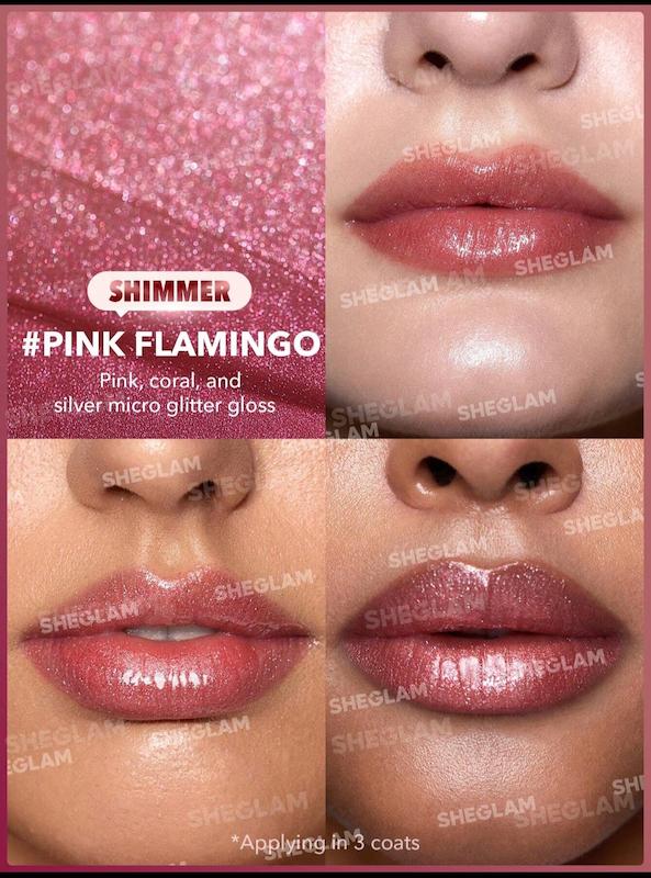 ليپ پلامپر شاين دار شيگلم رنگ PINK FLAMINGO